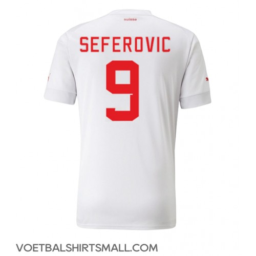 Zwitserland Haris Seferovic #9 Voetbalkleding Uitshirt WK 2022 Korte Mouwen